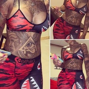 NEW ETHIKA/BAPE SET WOMENS SIZE M